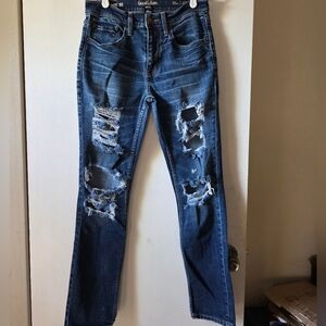 Goodfellow & Co Distressed Dark Blue Skinny Jeans